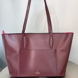 Kate Spade Deep Red Tote Bag